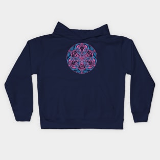 Psychedelic Magic Frog Mandala Kids Hoodie